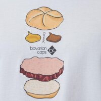 Bavarian Caps T-Shirt "Bavarian Burger" - weiß