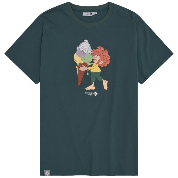 Bavarian Caps T-Shirt "Pumuckl Schleckeis" - dunkelgrün