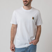 Bavarian Caps T-Shirt "Pumuckl surft" - weiß