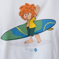 Bavarian Caps T-Shirt "Pumuckl surft" - weiß