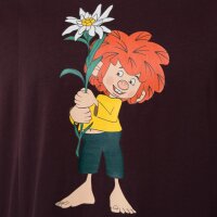 Bavarian Caps T-Shirt "Pumuckl Edelweiß" - dunkelrot
