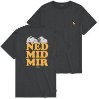 Bavarian Caps T-Shirt "Peanuts: Ned mit mir" - dunkelgrau