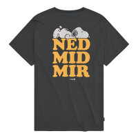 Bavarian Caps T-Shirt "Peanuts: Ned mit mir" - dunkelgrau