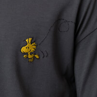 Bavarian Caps T-Shirt "Peanuts: Ned mit mir" - dunkelgrau