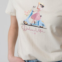 Bavarian Caps T-Shirt "Dolce Vita: Roller" - natur