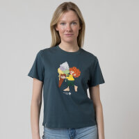 Bavarian Caps Damen T-Shirt "Pumuckl Schleckeis" - dunkelgrün