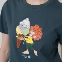 Bavarian Caps Damen T-Shirt "Pumuckl Schleckeis" - dunkelgrün
