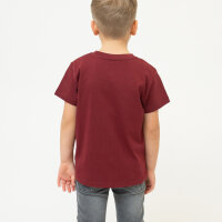 Bavarian Caps T-Shirt "Pumuckl lacht" - dunkelrot (Kinder)