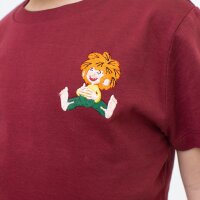Bavarian Caps T-Shirt "Pumuckl lacht" - dunkelrot (Kinder)