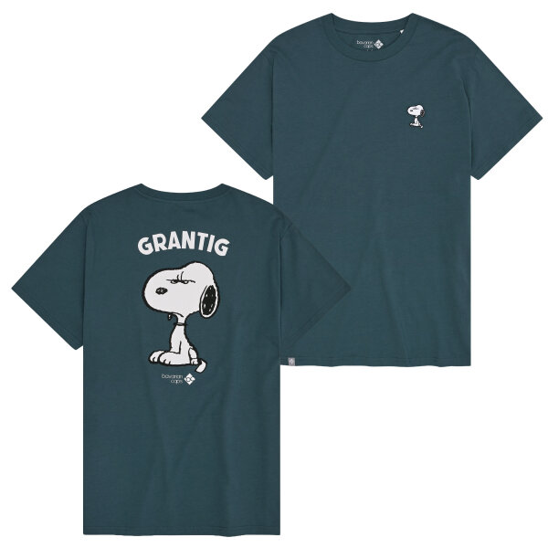 Bavarian Caps T-Shirt "Grantler Klub: Snoopy" - blaugrau (Kinder)
