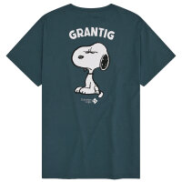 Bavarian Caps T-Shirt "Grantler Klub: Snoopy" - blaugrau (Kinder)