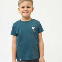 Bavarian Caps T-Shirt "Grantler Klub: Snoopy" - blaugrau (Kinder)