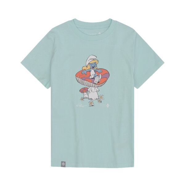 Bavarian Caps T-Shirt "Schlumpfines Schwammerlsofa" - hell-türkis (Kinder)