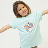 Bavarian Caps T-Shirt "Schlumpfines Schwammerlsofa" - hell-türkis (Kinder)