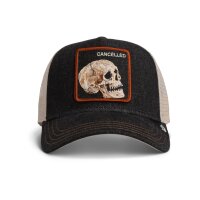 Goorin Bros. Denim Skull Trucker Cap Dark Denim