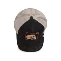 Goorin Bros. Denim Skull Trucker Cap Dark Denim