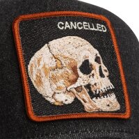 Goorin Bros. Denim Skull Trucker Cap Dark Denim