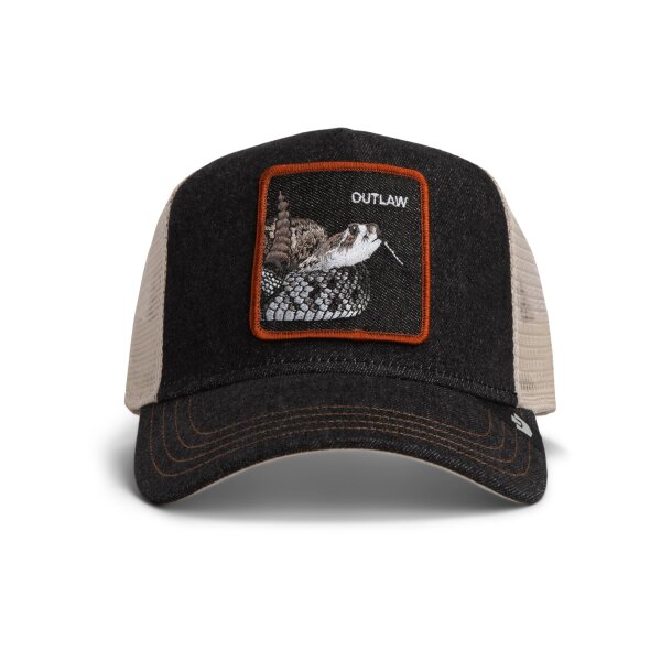 Goorin Bros. Denim Snake Trucker Cap Dark Denim