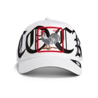 Goorin Bros. Old English Cock Trucker Cap Blank White