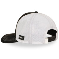 CAPSLAB Premium Trucker Cap - SUPER MARIO - Semi Curved Black/White