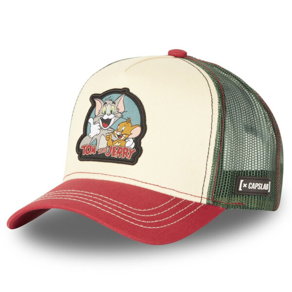 CAPSLAB Trucker Cap - TOM & JERRY - Team Patch Multicolor