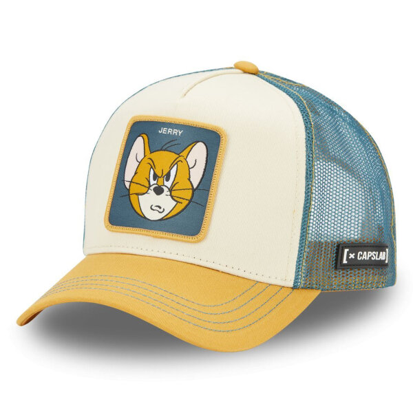 CAPSLAB Trucker Cap - TOM & JERRY - Jerry Face Creme