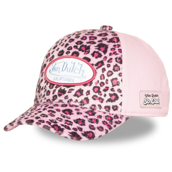 Von Dutch Originals Kids Baseball Cap - PINK LEOPARD Full Toddler