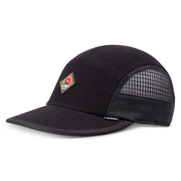 Djinns 5 Panel Soft Flat Cap Waffle Mountain