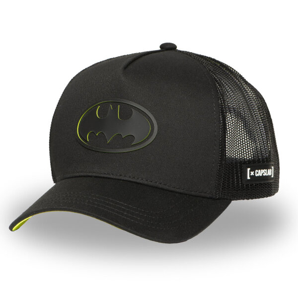 CAPSLAB Trucker Cap - DC COMICS - BATMAN LOGO DARK KNIGHT Black/Black
