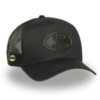 CAPSLAB Trucker Cap - DC COMICS - BATMAN LOGO DARK KNIGHT Black/Black