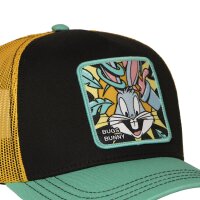 CAPSLAB Trucker Cap - LOONEY TUNES BUGS BUNNY Black/Yellow/Mint