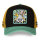 CAPSLAB Trucker Cap - LOONEY TUNES BUGS BUNNY Black/Yellow/Mint