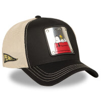 CAPSLAB Trucker Cap - PREMIUM PEANUTS Metal Plate Black/Beige