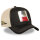 CAPSLAB Trucker Cap - PREMIUM PEANUTS Metal Plate Black/Beige