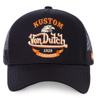 Von Dutch Originals Trucker Cap - KUSTOM Classics Black