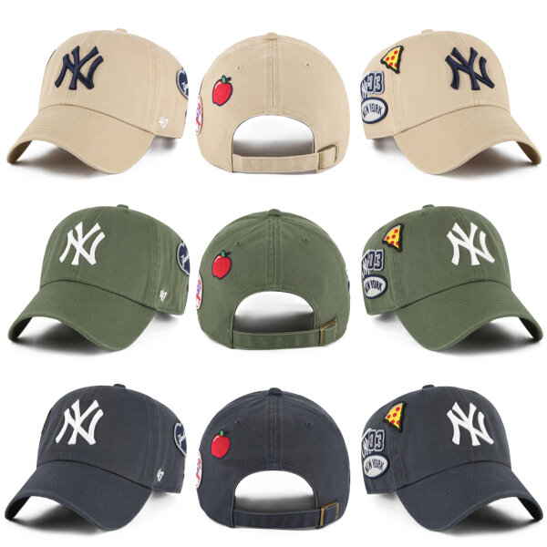 47 Brand MLB Cap New York Yankees BADGES 47 Clean Up