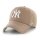 47 Brand Cap MLB New York Yankees Contrast Stitch 47 Clean Up Brown (V1)