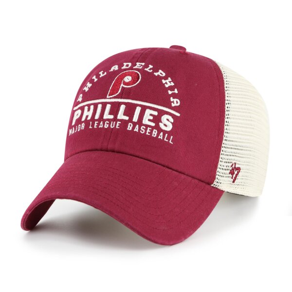 47 Brand MLB Cap Phillies PHIPHI COOPS WINDHAM MESH Clean Up Dark Red