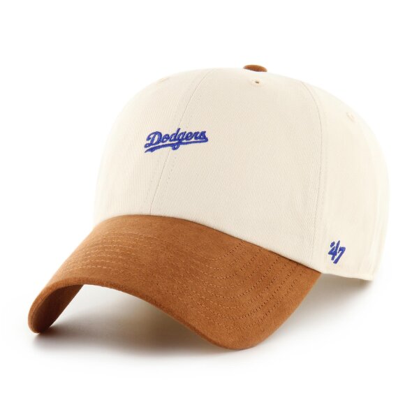 47 Brand MLB Cap Los Angeles Dodgers SCRIPT SUEDE VISOR 47 Clean Up Natural