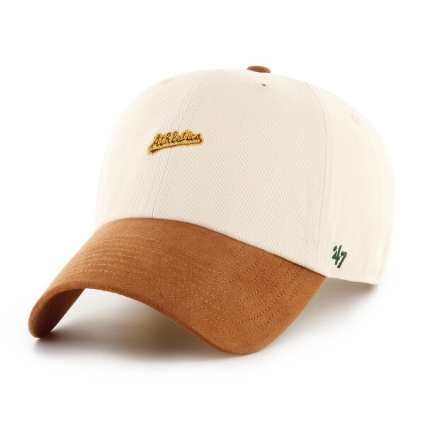 47 Brand MLB Cap Oakland Athletics SCRIPT SUEDE VISOR 47 Clean Up Natural