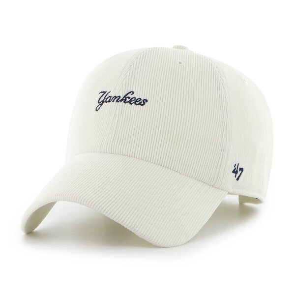 47 Brand MLB Cap New York Yankees MINI SCRIPT CORD Clean Up Natural