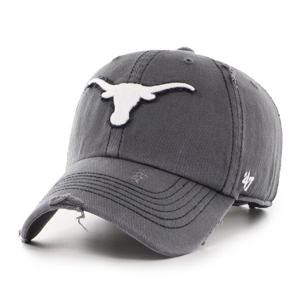 47 Brand NCAA Cap Texas Longhorns WEATHERED 47 Clean Up Dark Grey