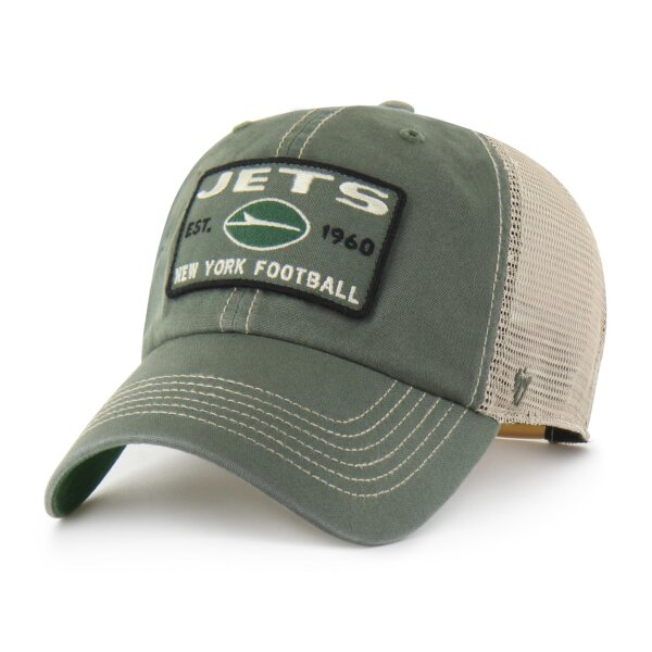 47 Brand Cap NFL New York Jets WABASH 47 Clean Up Green