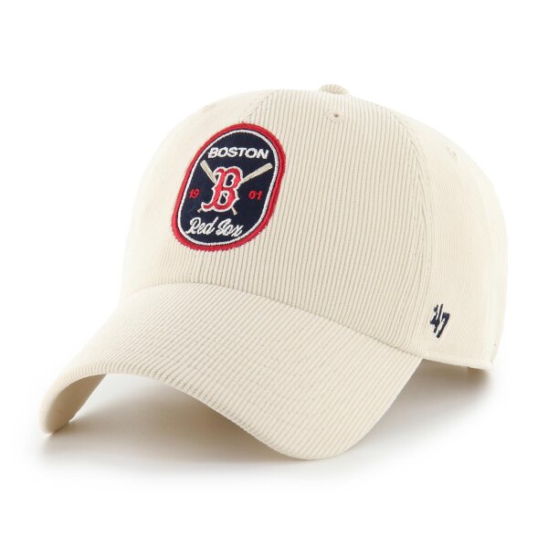 47 Brand Cap MLB Boston Red Sox Crosspatch Cord 47 CLEAN UP Natural