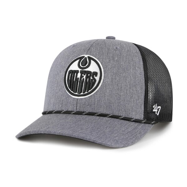 47 Brand Cap NHL Edmonton Oilers Carbon Rope 47 TRUCKER Charcoal