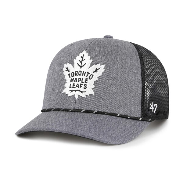 47 Brand Cap NHL Toronto Maple Leafs Carbon Rope 47 TRUCKER Charcoal