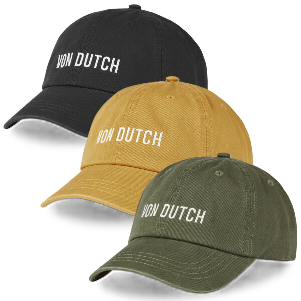 Von Dutch Originals Dad Cap Basic Broderie Off White