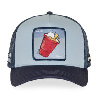 CAPSLAB Trucker Cap - BEER PONG light blue / dark blue