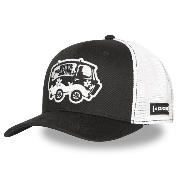 CAPSLAB Trucker Cap - PREMIUM SCOOBYDOO VAN GLOW Black/White