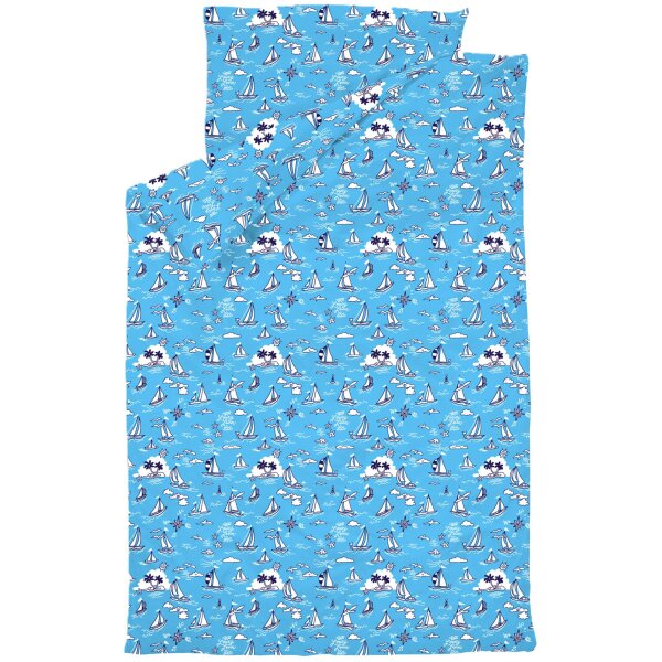 Lousy Livin Bedlinen Boats Port Blue